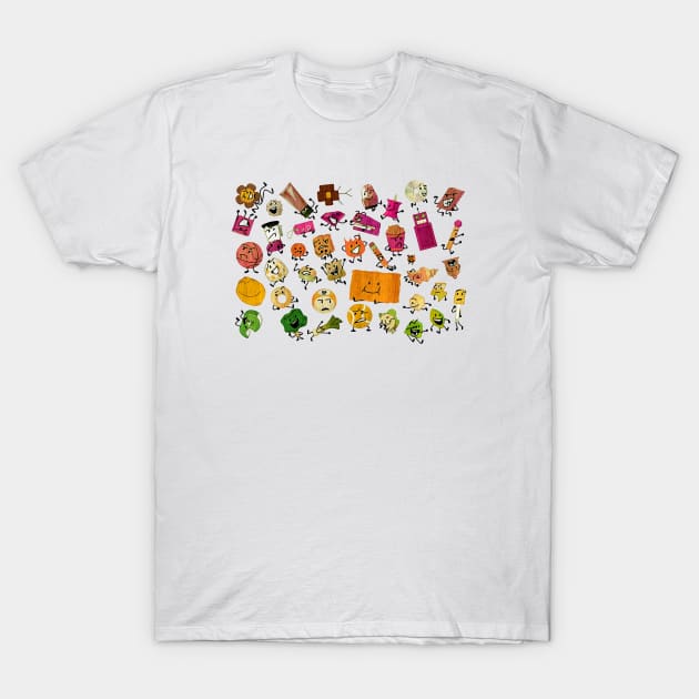 Battle for Dream Island Character T-Shirt by NumbLinkin